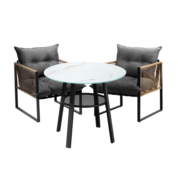  Outdoor Patio Set 2/4 Seater Bistro Setting