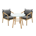 3PCS/5PCS Outdoor Dining Set Table Lounge Chair