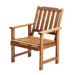 3PC/5PC Outdoor Dining Set Solid Wood Chair and Table