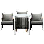 Outdoor Dining Setting Table Sofa Chairs 3PCS/5PCS