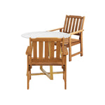 Outdoor Patio Set Solid Wood Chair&Table 3PC & 5PC