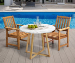 Outdoor Patio Set Solid Wood Chair&Table 3PC & 5PC