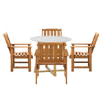 Outdoor Patio Set Solid Wood Chair&Table 3PC & 5PC