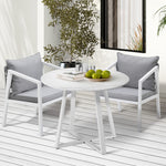 Outdoor Dining Set Bistro Setting 3PCS/5PCS White