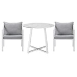 Outdoor Dining Set Bistro Setting 3PCS/5PCS White