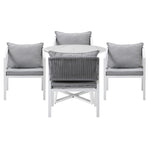 Outdoor Dining Set Bistro Setting 3PCS/5PCS White