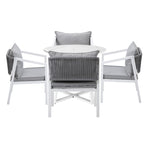 Outdoor Dining Set Bistro Setting 3PCS/5PCS White