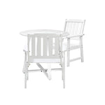 3PCS & 5PCS Outdoor Dining Set with Table & Solid Wood Chairs for Patio Use