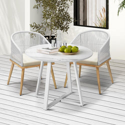 3PCS/5PCS Outdoor Dining Set Table&Chairs Bistro Set
