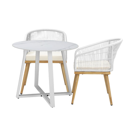3PCS/5PCS Outdoor Dining Set Table&Chairs Bistro Set