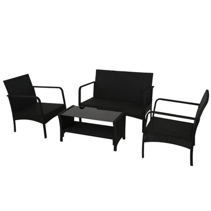 Outdoor Garden Patio Wicker Sofa Set
