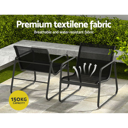 Outdoor Sofa Set Lounge Setting Textilene Table And Chairs Garden Patio Furniture