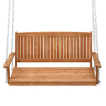 Gardeon Porch Swing Chair With Chain Outdoor Furniture Wooden Bench 2 Seater