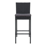 2-Piece Outdoor Bar Stools Dining Chair Bar Stools Rattan Furniture