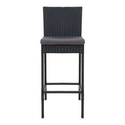 4-Piece Outdoor Bar Stools Dining Chair Bar Stools Rattan Furniture