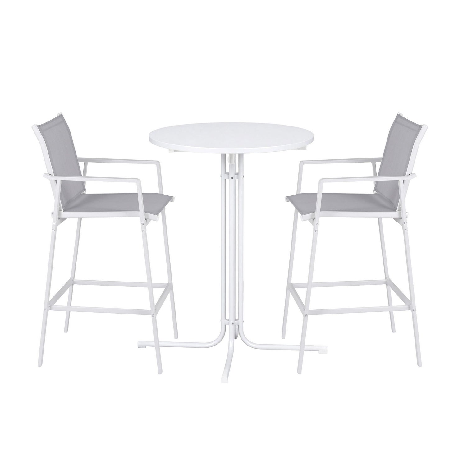 3-Piece Outdoor Bar Set Stools Table Bistro | HomeAndLiving