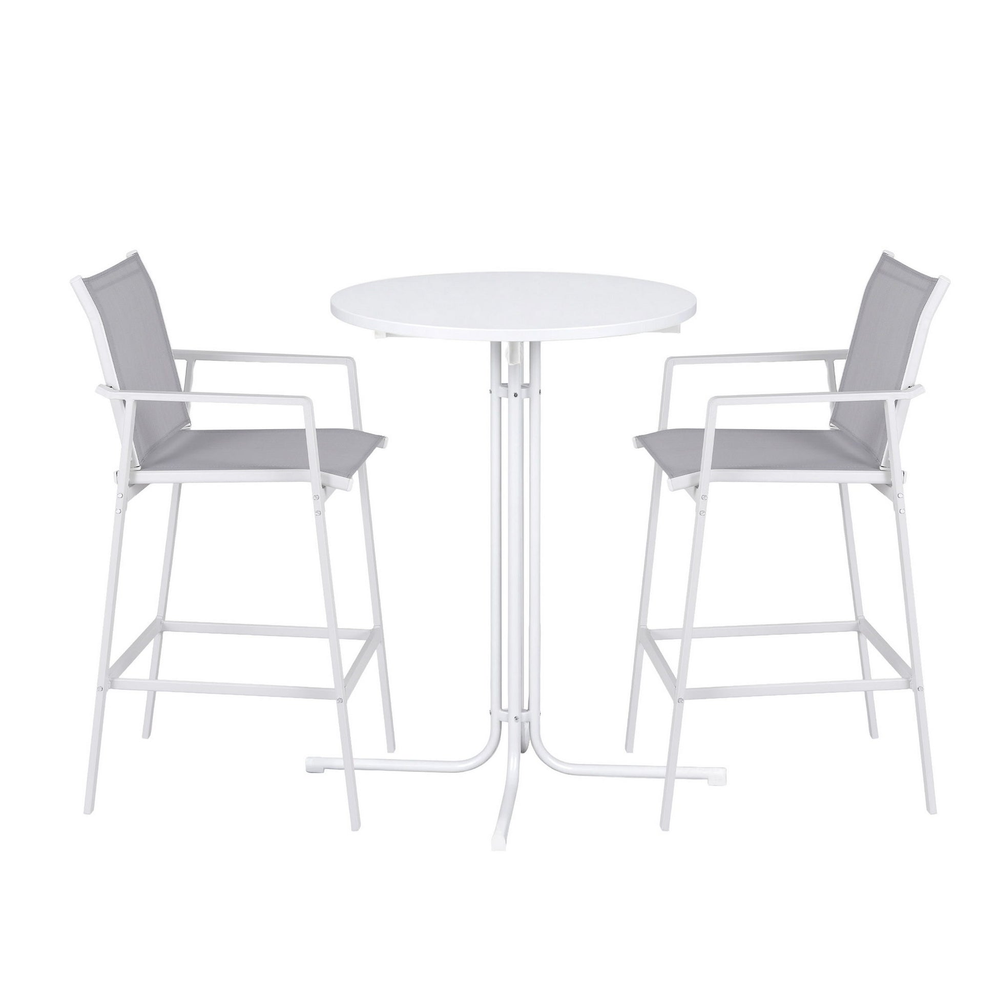 3-Piece Outdoor Bar Set Stools Table Bistro | HomeAndLiving