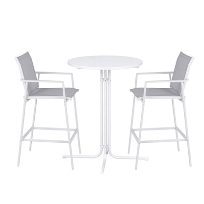 3-Piece Outdoor Bar Set Stools Table Bistro | HomeAndLiving