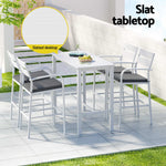 5-Piece Outdoor Bar Set Aluminium Patio | HomeAndLiving