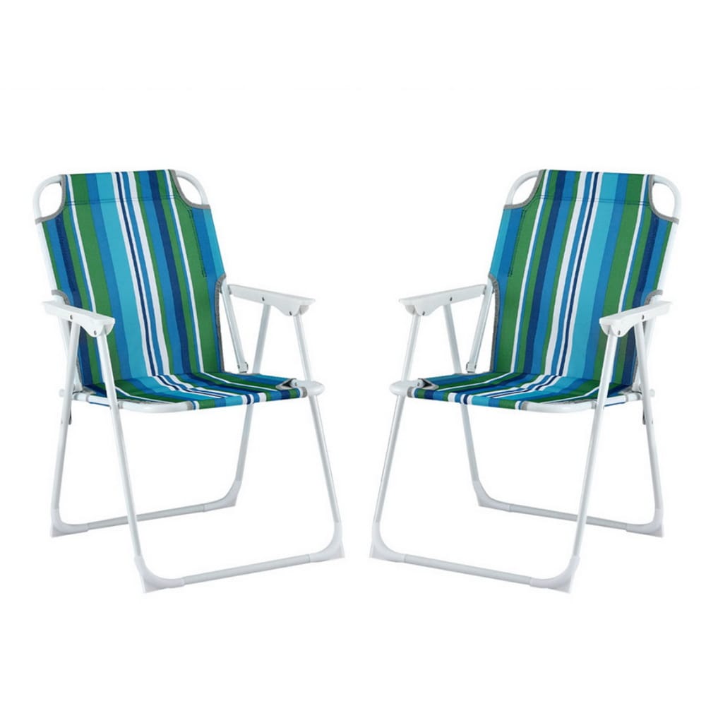 Folding Outdoor Chair Steel Frame 48x46x76.5cm