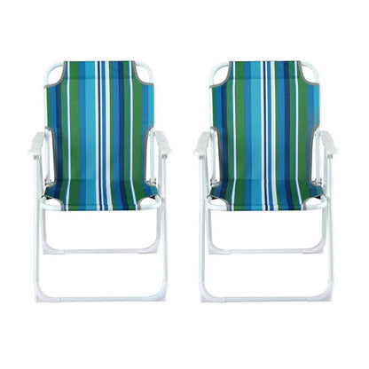 Folding Outdoor Chair Steel Frame 48x46x76.5cm