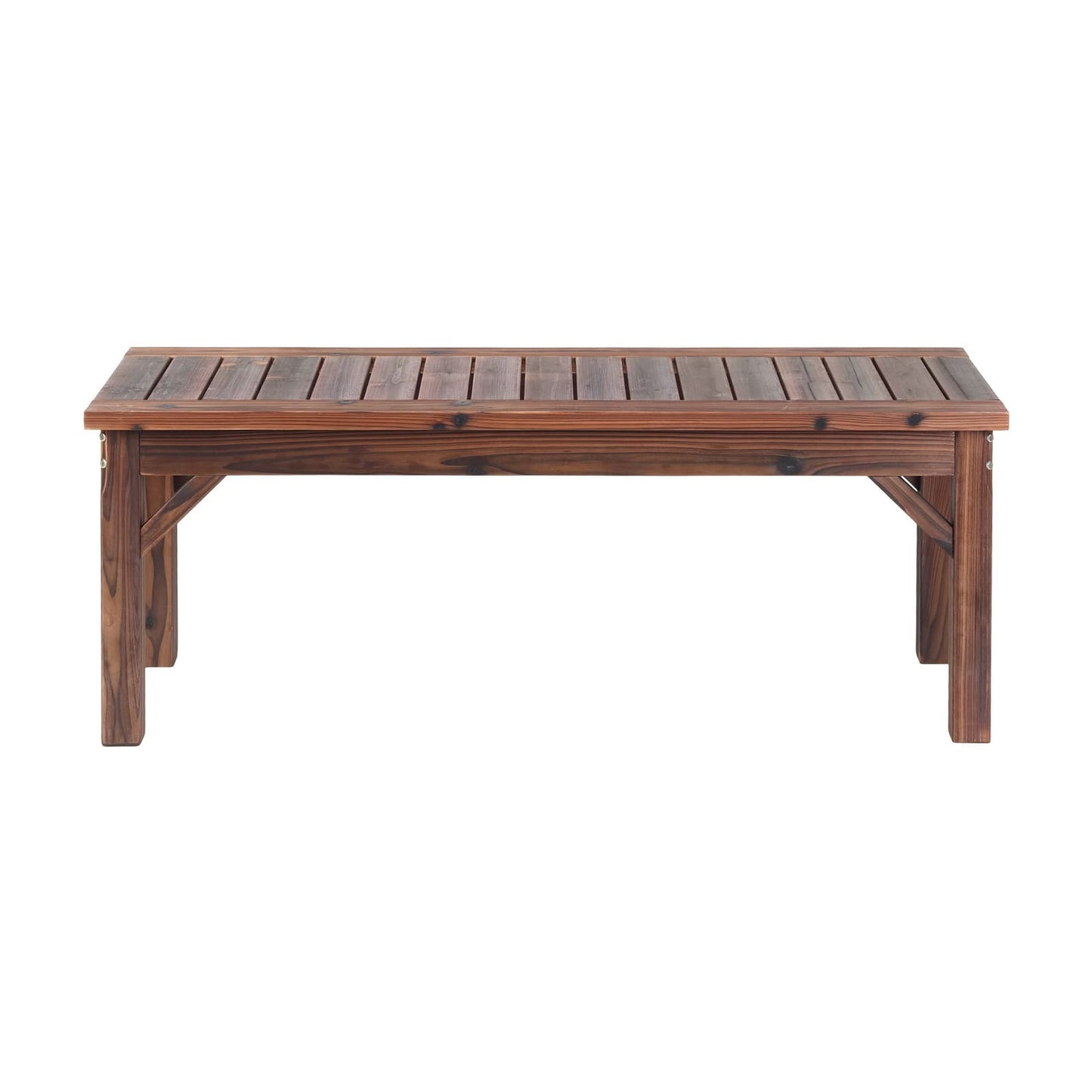 Timber Garden Bench Brown 120x40x40.5cm