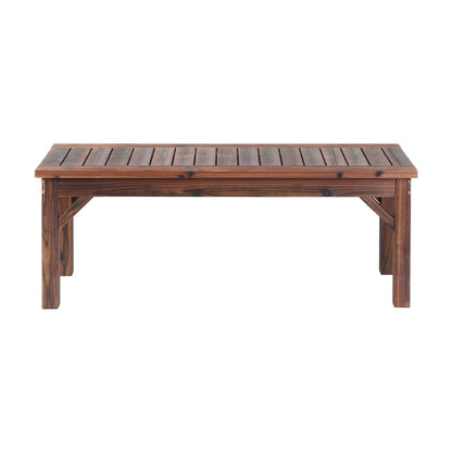 Timber Garden Bench Brown 120x40x40.5cm