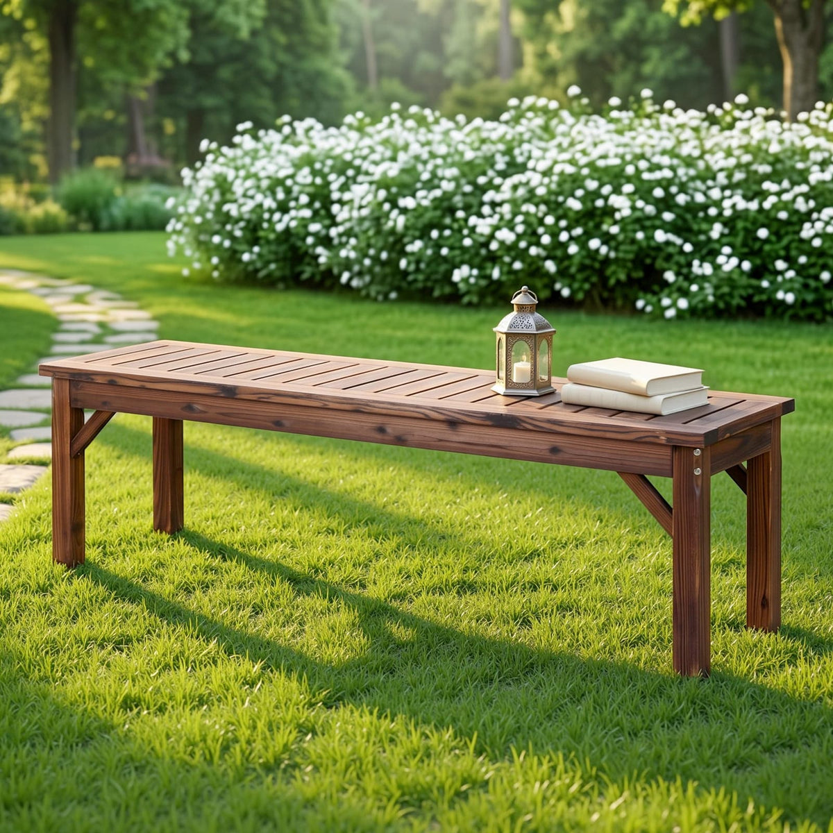 Timber Bench Brown 150cm 150x40x40.5cm