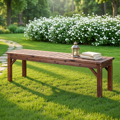 Timber Bench Brown 150cm 150x40x40.5cm