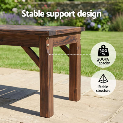 Timber Bench Brown 150cm 150x40x40.5cm