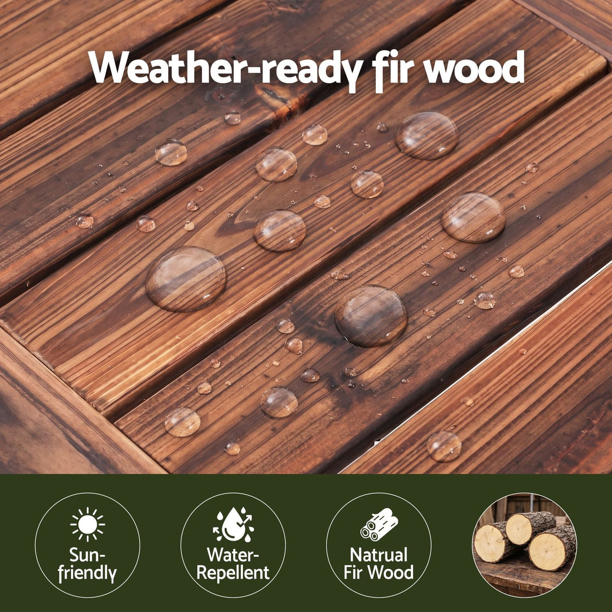 Timber Bench Brown 150cm 150x40x40.5cm