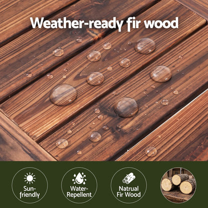 Timber Bench Brown 150cm 150x40x40.5cm