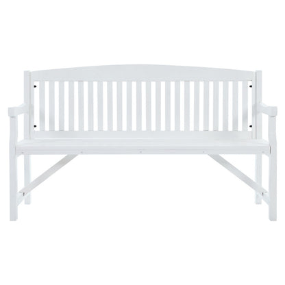 5Ft Outdoor Garden Bench Wooden 3 Seat Chair Patio Furniture White