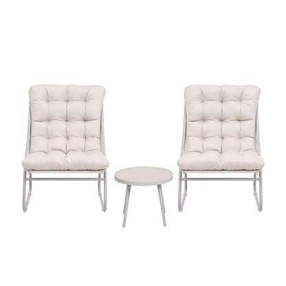 Outdoor Bistro Set Khaki 64x80x94cm