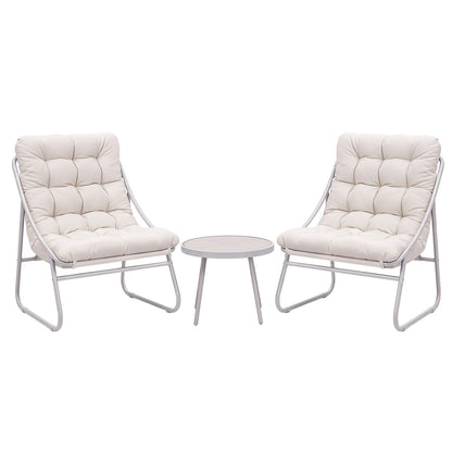 Outdoor Bistro Set Khaki 64x80x94cm