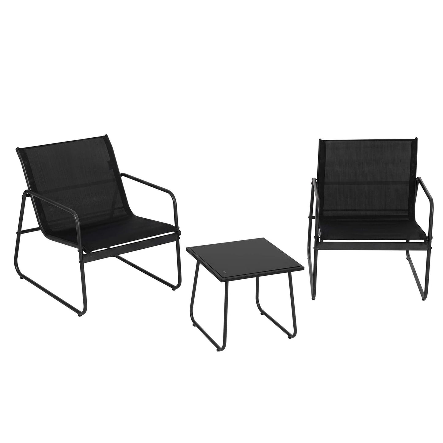 Fabric Table - Black 59x80x74cm