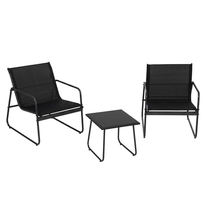 Fabric Table - Black 59x80x74cm