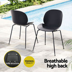 4Pc Outdoor Dining Chairs Lounge Chair Patio Garden Furniture Black