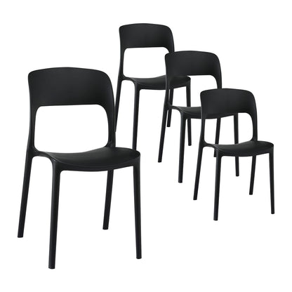 Outdoor Dining Chairs Stackable Black king