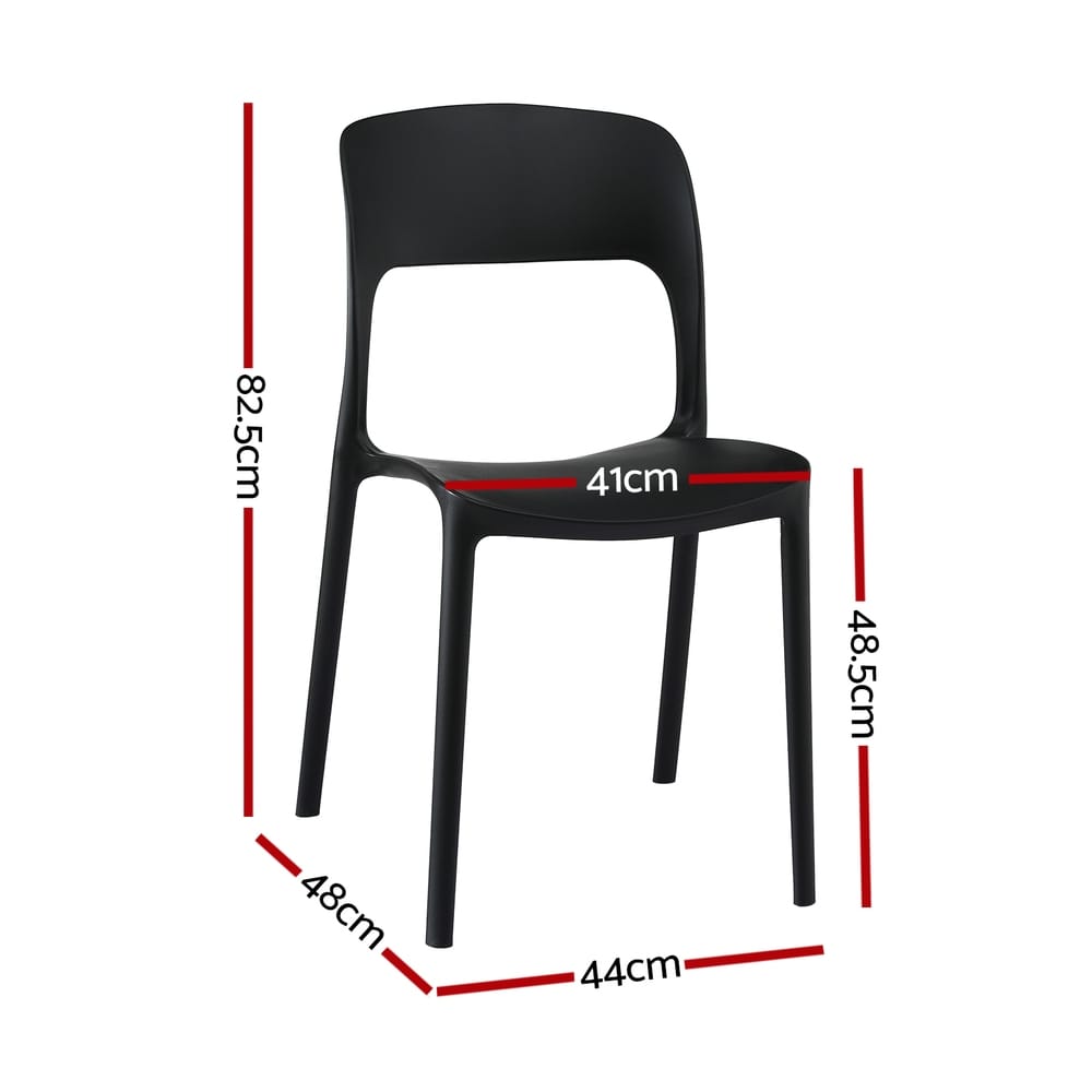 Outdoor Dining Chairs Stackable Black king