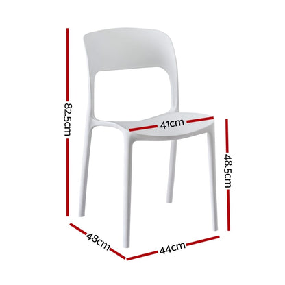 Outdoor Stackable Chairs White king
