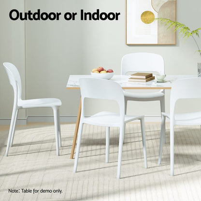 Outdoor Stackable Chairs White king