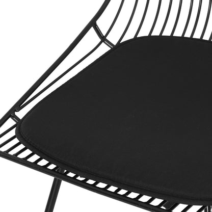 2Pc Outdoor Dining Chairs Steel Lounge Chair Patio Garden Furniture