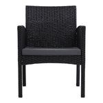 2Pc Outdoor Dining Chairs Patio Furniture Rattan Lounge Chair Xl Ezra