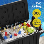 Outdoor Storage Cabinet Ice Cooler Cart 80L