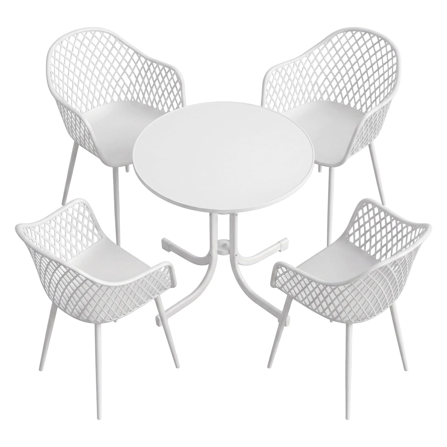 Outdoor Dining Set White King