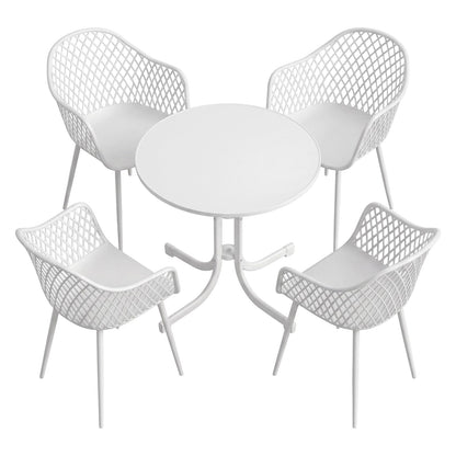 Outdoor Dining Set White King