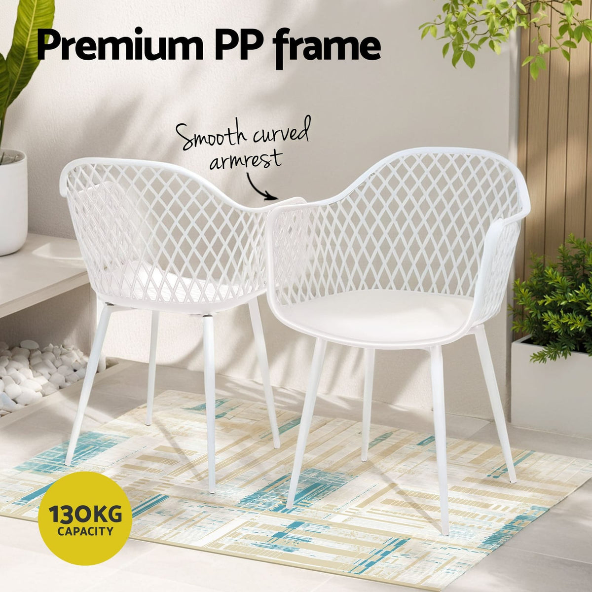 Outdoor Dining Set White King