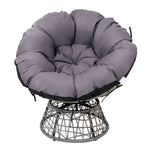 Outdoor Chairs Outdoor Furniture Papasan Chair Wicker Patio Garden Grey