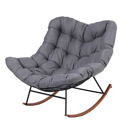 Outdoor Rocking Chair Grey 107x91x98cm